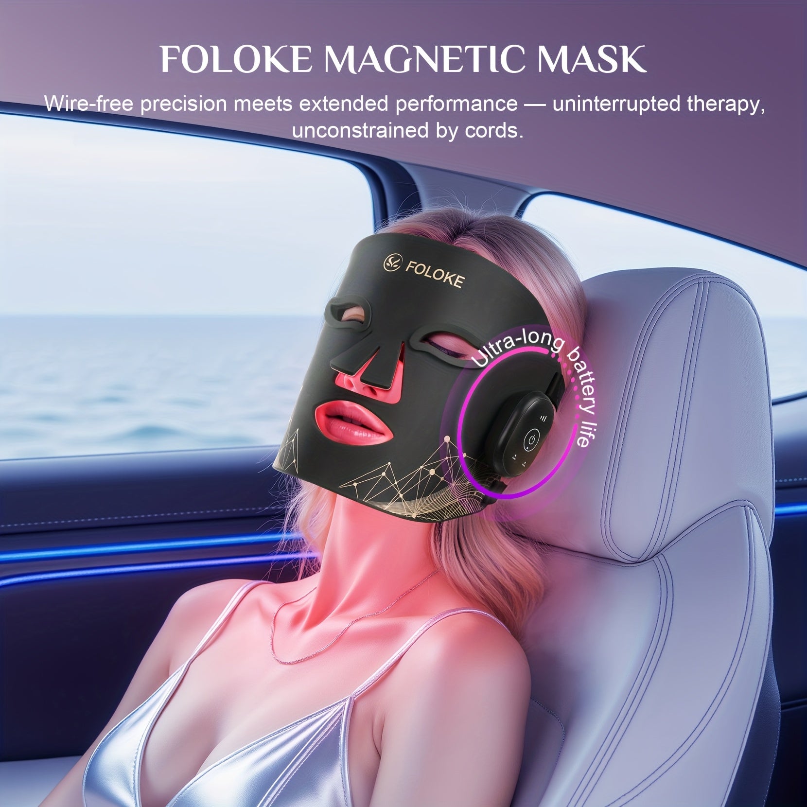 Wireless Red & Near-Infrared Light Therapy Mask